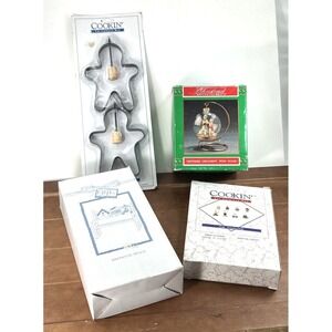 Set of 4, House of Lloyd‎ Christmas Lot, Ornament Cookie Forms Bench Cob Holder